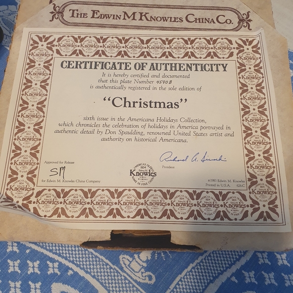 Vintage 1983 Christmas plate - Picture 5 of 6